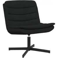 vidaXL Draaistoel Zwart 63 x 75 x 76 cm Stof