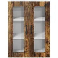 vidaXL Wandkast LUCCA, gerookt eikenhout, 60 x 31 x 80 cm