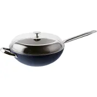 Sambonet Wokpan Midnight Blue Silver 32 cm