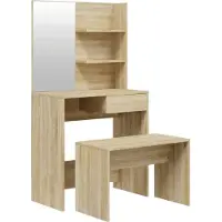 vidaXL Kaptafelset 74,5x40x141 cm sonoma eikenkleurig