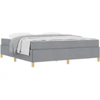 vidaXL Bedframe Lichtgrijs 180 x 200 cm Stof