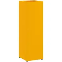 vidaXL Regen Paraplu Stand Mosterdgeel 15,5 x 15,5 x 49 cm Staal