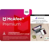 McAfee + Premium Individual 1 Jaar Onbeperkt aantal apparaten + Jottacloud onbeperkte cloudback-ups