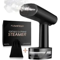FLOWSTEAM Luxe Kledingstomer - Handstomer - Stoomapparaat Kleding - Matte Black Edition - Inclusief Opbergzakje
