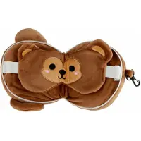 Relaxeazzz Aap Rond Reiskussen & Slaapmasker