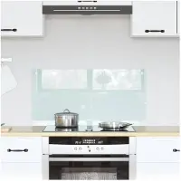 vidaXL Keukenachterwand Melk 80 x 40 cm gehard glas