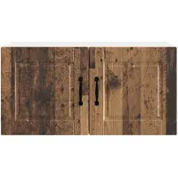 vidaXL Wandkast PORTO Oudhout 80 x 31 x 40 cm Bewerkt hout