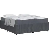 vidaXL Bedframe Donkergrijs 180 x 200 cm Stof