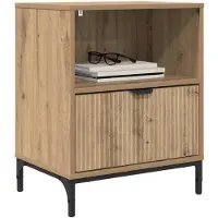 vidaXL Nachtkastje artisanaal eikenkleurig 49 x 36 x 61 cm