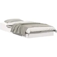 vidaXL Bedframe Wit 80 x 200 cm Massief grenenhout