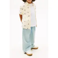 Tommy Hilfiger Boys Flex Ithaca Aop Shirt Yellow Dahlia Stripe Maat: 4 | Overhemden Outlet | kids | Geel
