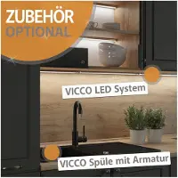 Vicco Hangkast R-Line, Antraciet Hoogglans/Antraciet, 80 cm Plat