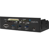 Logilink UA0341 geheugenkaartlezer Intern Zwart SATA