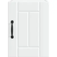 vidaXL Wandkast LUCCA 2 st Wit Bewerkt hout