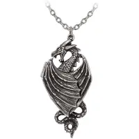 Alchemy Gothic - Gothic Halsketting - Racla Dragonistii - zilverkleurig - Maat Standard