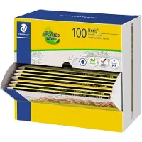 Staedtler crayon, hexagonal, présentoir de 100 piéces noir