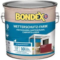 Dyrup Weerbestendige Verf Paarsrood (RAL 3004) 2,5 L voor 23 m² | Extreem dekkend | Uitstekende weersbestendigheid | Zijdeglans | Weerbestendige verf | Houtverf