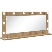 vidaXL Make-up Spiegel Artisan Eiken 100 x 45 x 18 cm Rechthoekig