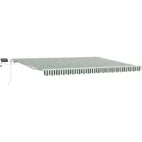 vidaXL Handmatige zonnetent met zonne-energie ledverlichting
