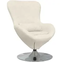 vidaXL Eierstoel Crme Velvet