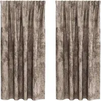 vidaXL Velvet Gordijnen 2 st Cappuccino 175 x 140 cm Fluweel