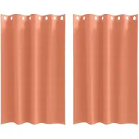 vidaXL Blackout Gordijnen met Ringen 2 st Terracotta 175 x 140 cm