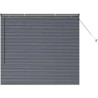 vidaXL Venetiaanse jaloezie Donkergrijs 130 x 150 cm 25 mm Aluminium