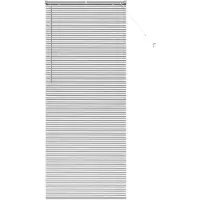 vidaXL Venetiaanse jaloezie zilver 220 x 85 cm 25 mm Aluminium