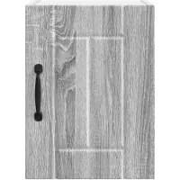 vidaXL Wandkast LUCCA 2 st Grijs sonoma Bewerkt hout