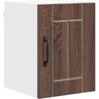 vidaXL Wandkast LUCCA Bruin eiken 30 x 31 x 40 cm Bewerkt hout