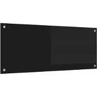 vidaXL Keukenachterwand Zwart 100 x 40 cm gehard glas