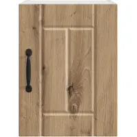 vidaXL Wandkast LUCCA 2 st Artisanaal eiken Bewerkt hout