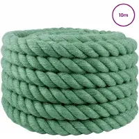 vidaXL Jute Touw Groen 100% Tossa jute