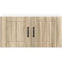 vidaXL Wandkast LUCCA Sonoma Eiken 80 x 31 x 40 cm Bewerkt hout