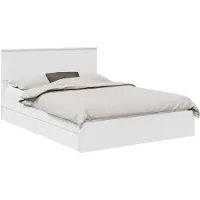 vidaXL Opbergbed met lade met hoofdeinde Wit 160 x 200 cm Bewerkt hout