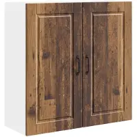 vidaXL Wandkast PORTO, gerecycled hout, 80 x 31 x 80 cm, houtvezel