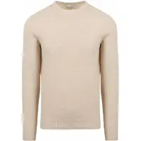 Profuomo Pullover Textured Ecru | Off-White | Maat XXL