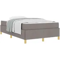 vidaXL Bedframe Taupe 120 x 200 cm Stof
