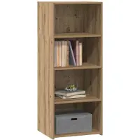 vidaXL Highboard Artisanaal eiken 50 x 41 x 124 cm Bewerkt hout
