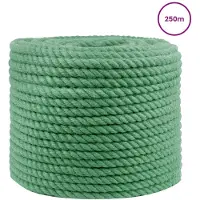 vidaXL Jute Touw Groen 100% Tossa jute