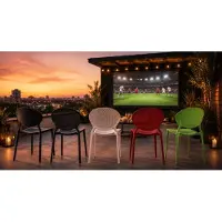 Homestyle4u Tuinstoelen - Set van 4 - Stapelstoelen - Kunststof - Groen