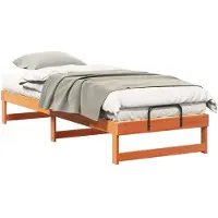 vidaXL Bedframe Bruin 80 x 210 cm Massief grenenhout