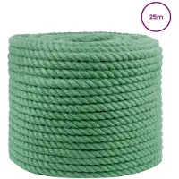 vidaXL Jute Touw Groen 100% Tossa jute