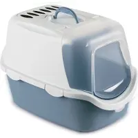 Stefanplast kattenbak Catchy Easy Clean Wit/Lichtblauw 56 x 40 x 40 cm