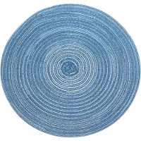 Krumble Placemat rond - Diameter 36 cm - Blauw