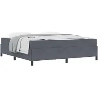 vidaXL Bedframe Donkergrijs 180 x 200 cm Stof
