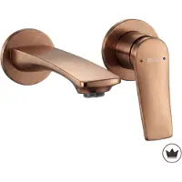 REA - Inbouw Wastafelkraan Vision Brush Copper + Box - 18,5 x 10,5 x 10,5 cm