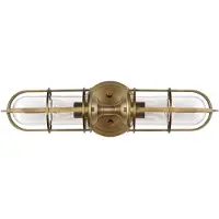 FEISS LED Wandlamp Urban Restoration | 2X E27 Max 60W | IP44 | Dark Antique Brass