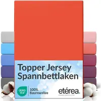 Eterea Cosmesi Naturale etérea Topper Jersey Hoeslaken 200x220 - 220x200 cm Oekotex Made in Green - 100% katoen - Aarde