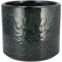 DK Design Bloempot model Green Glaze - groen - D18 x H20 cm - glanzend